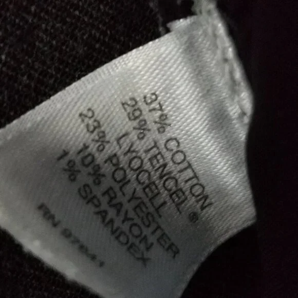 J Jill Womens Denim 5 Pocket Leggings Jeggings Vintage Black Wash Grunge Moto 10 - Picture 7 of 12